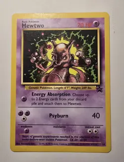 Pokemon Mewtwo #14 Black Star Promo- LP - Image 1