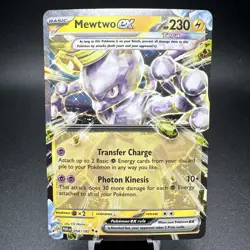 Pokemon TCG Mewtwo EX 058/182 Scarlet & Violet: Paradox Rift Double Rare Holo NM - Image 1
