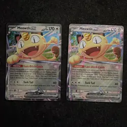 2 X Pokemon TCG Meowth ex 62/88 | Perfect Order | Double Rare Holo | NM/M - Image 1