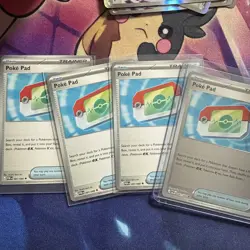 4x Poke Pad 081/088 x4 - NM Perfect Order Pokemon Playset ME03 - Image 1