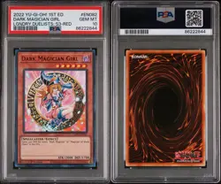 YUGIOH! PSA 10 Dark Magician Girl LDS3-EN082 Ultra Rare RED 1st Edition *2844 - Image 3