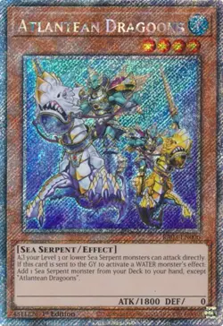Yugioh! Atlantean Dragoons - RA03-EN006 - Platinum Secret Rare - 1st Edition Nea - Image 1