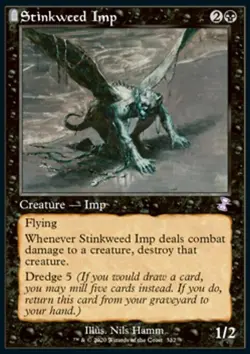 MTG Magic the Gathering Stinkweed Imp (332/429) Time Spiral Remastered NM - Image 1