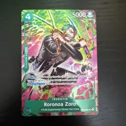 One Piece TCG OP-15/EB04 Roronoa Zoro OP13–037 Treasure Rare - Image 1