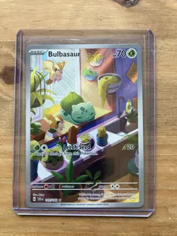 Pokemon TCG Bulbasaur Holo Card Illustration Stellar Crown Rare 143/142 - Image 2