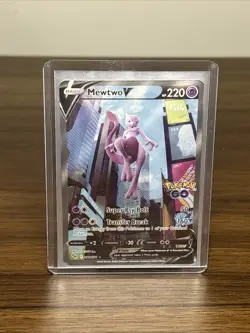 Mewtwo V #72/78 Pokemon Go | Full Art Alternative | Ultra Rare Pokemon Card - Image 1
