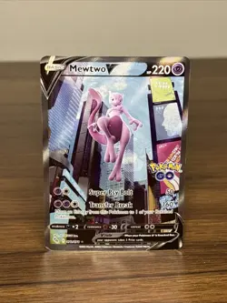 Mewtwo V #72/78 Pokemon Go | Full Art Alternative | Ultra Rare Pokemon Card - Image 2
