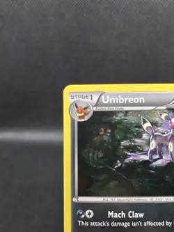 Pokemon TCG Umbreon Black Star Promo XY96 Cosmos Holo Promo Card LP - Image 2