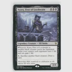 MTG Ayara First of Locthwain #75 Throne of Eldraine Normal R NM Magic Card - Image 1