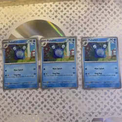 3 x Pokemon TCG * Scarlet & Violet 151 Card * 061/165 Poliwhirl Common - Image 1