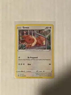 Pokemon TCG Cards Eevee SWSH175 Black Star Promo Holo NM-M - Image 2