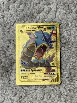 Gyarados VMax HP330 Rare French Gold Accent Foil Fan Art Cards - Image 1