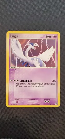 Pokemon TCG EX Unseen Forces Lugia Card 29/115 Regular Rare VLP - Image 1