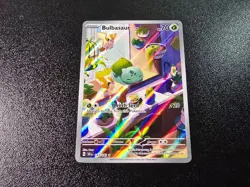 Pokemon TCG Bulbasaur Stellar Crown Illustration Card 143/142 - Image 1