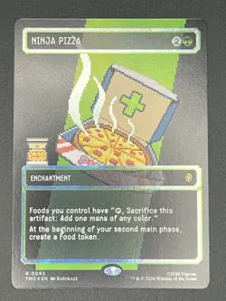 Ninja Pizza (Borderless) (Surge Foil) Commander: Teenage Mutant Ninja Turtles... - Image 1