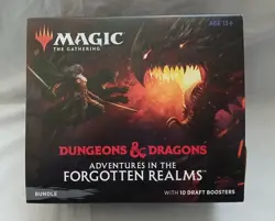 Magic the Gathering MTG D&D Adventures in the Forgotten Realms Empty Bundle Box - Image 1