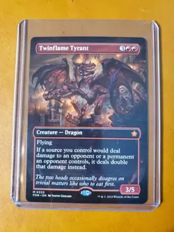 Magic the Gathering: Twinflame Tyrant (Borderless) Foundations Regular - Image 1