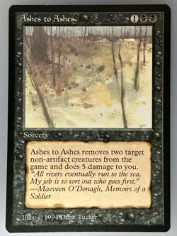 MTG Ashes to Ashes The Dark (DRK) C NM Magic - Image 1