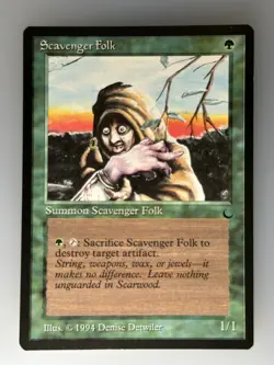 MTG Scavenger Folk The Dark (DRK) C NM Magic - Image 1