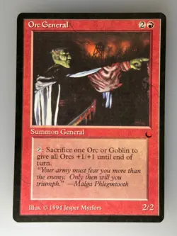MTG Orc General The Dark (DRK) U NM Magic - Image 1