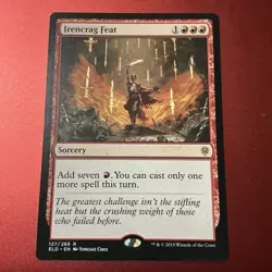 x1 Irencrag Feat R MTG Throne of Eldraine M/NM, English Regular - Image 1