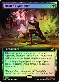 Master's Guidance Foil Extended Art Avatar: The Last Airbender NM MTG - Image 1