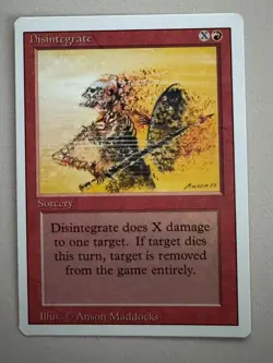 Disintegrate - MTG - REVISED (3rd) - ENGLISCH - ©1994 M/NM Common - Image 2