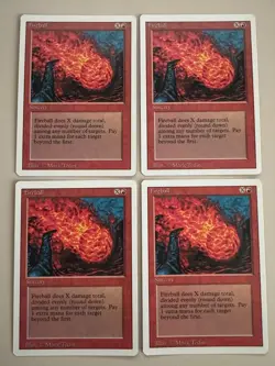 Fireball 4x - MTG - REVISED (3rd) - ENGLISCH - ©1994 M/NM Common - Image 1