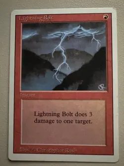 Lightning Bolt - MTG - REVISED (3rd) - ENGLISCH - ©1994 M/NM Common - Image 1