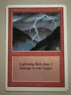 Lightning Bolt - MTG - REVISED (3rd) - ENGLISCH - ©1994 M/NM Common - Image 2