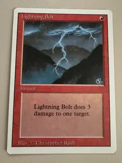 Lightning Bolt - MTG - REVISED (3rd) - ENGLISCH - ©1994 M/NM Common - Image 3