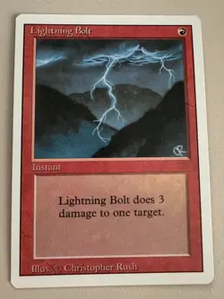 Lightning Bolt - MTG - REVISED (3rd) - ENGLISCH - ©1994 M/NM Common - Image 4