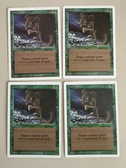 Giant Growth - x4 Set - MTG - REVISED (3rd) - ENGLISCH - ©1994 M/NM common - Image 1