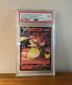 Pokemon Lance's Charizard V SWSH133 Promo Holo Sword & Shield PSA 9 - Image 1