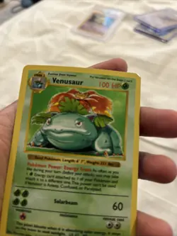 Pokemon SHADOWLESS VENUSAUR 15/102 - BASE SET HOLO - (LP/MP) - Image 3