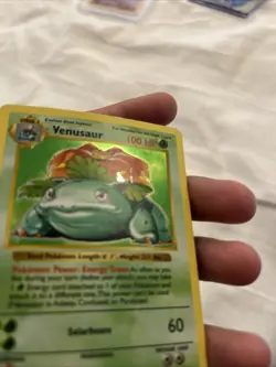 Pokemon SHADOWLESS VENUSAUR 15/102 - BASE SET HOLO - (LP/MP) - Image 4