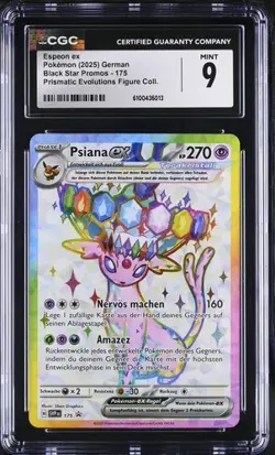 PSA CGC 9 Pokemon Card Espeon Psiana Ex 175 SVP Promo Blackstar deutsch Karte - Image 1