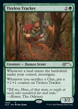 MTG Magic the Gathering Tireless Tracker (1094/1055) Secret Lair Drop Series LP - Image 1
