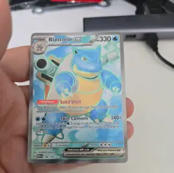 Blastoise ex 184/165 Scarlet & Violet 151 Ultra Rare Full Art Pokemon Card New - Image 1