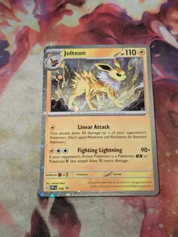 Jolteon 169 Cosmo Holo Swirl Scarlet Violet Black Star Promo NM Pokemon Shipnow - Image 2