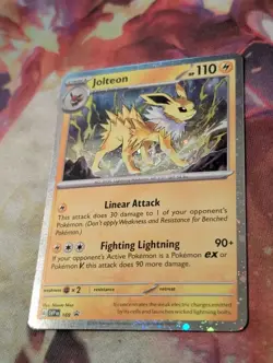 Jolteon 169 Cosmo Holo Swirl Scarlet Violet Black Star Promo NM Pokemon Shipnow - Image 3