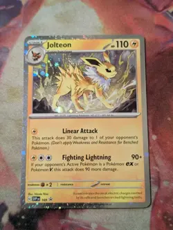 Jolteon 169 Cosmo Holo Swirl Scarlet Violet Black Star Promo NM Pokemon Shipnow - Image 5