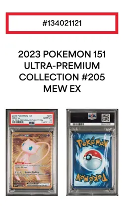 PSA 10 2023 Mew ex 🔥Metal 205/165 UPC Pokemon 151 - Image 3
