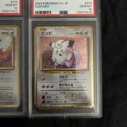 2023 POKEMON JAPANESE CLASSIC CLEFAIRY CLEFABLE PSA 10s - Image 5