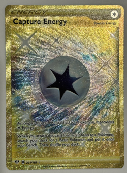 Capture Energy 201/189 Darkness Ablaze Gold Secret Rare Pokemon TCG - Image 1