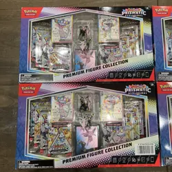 4x Pokemon Prismatic Evolutions Premium Figure Collection New Sealed - Image 2