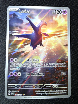 Latios #203/191 Illustration Rare Sv08: Surging Sparks Full Art Holo Pokemon - Image 1