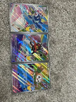 Pokemon TCG: First Partners Illustration Collection-1 Set of Gen 7 Starters - Image 1