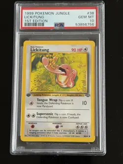 Pokemon Jungle Lickitung 1st Edition PSA 10 #38/64 1999 - Image 1