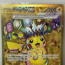 Pikachu ex 247/191 Pokemon TCG: Sv08 Surging Sparks Hyper Rare Free Shipping! - Image 2